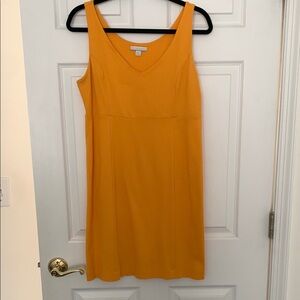 Casual Comfy Orange/Yellow Sleeveless Dress